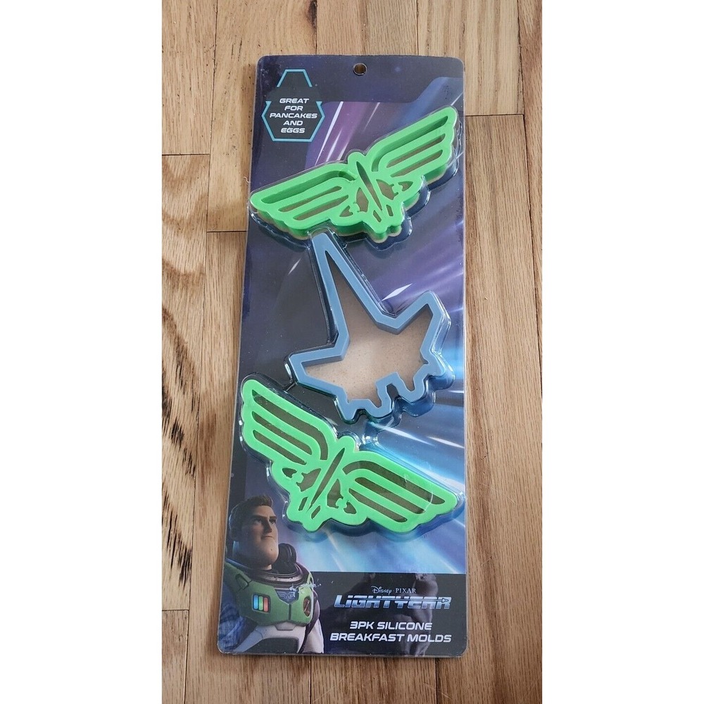 Disney Pixar Lightyear Silicone Breakfast Molds‎ 3-Piece Pancake Egg